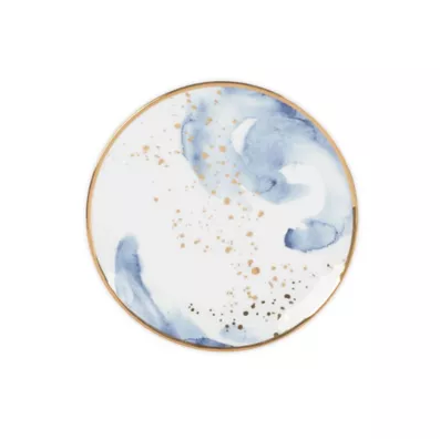 33 Williams Sonoma Appetizer Plates Dupes To Be Inspired Of 26 Olivia Oliver Harper Splatter Gold Appetizer Plates in Blue Set of 4