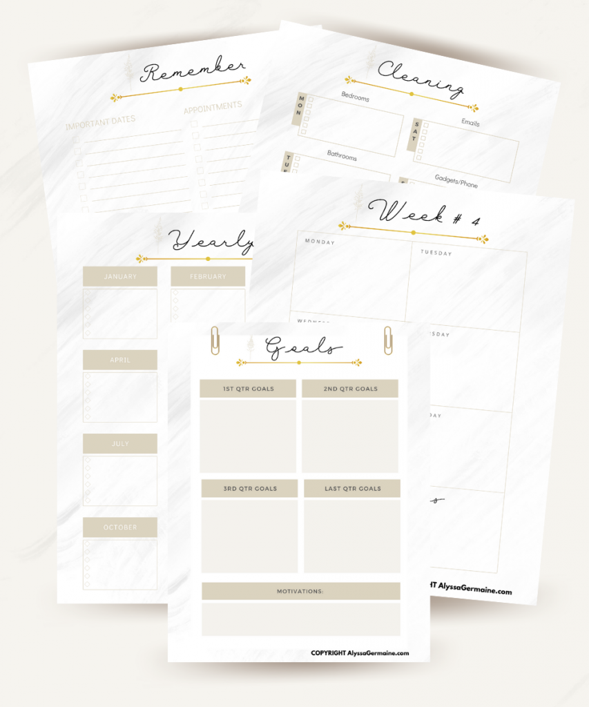 simplifying schedule workbook by alyssa product showcase front cover 1
