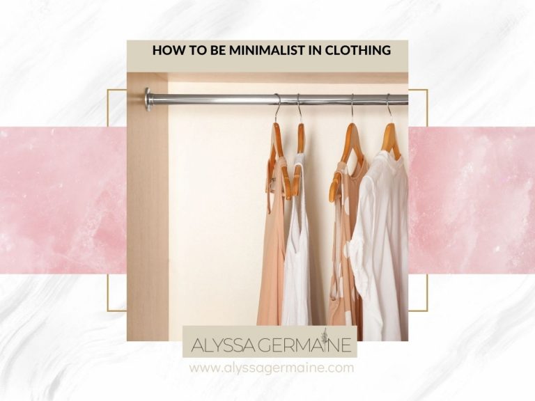 how to make a minimalist clothing