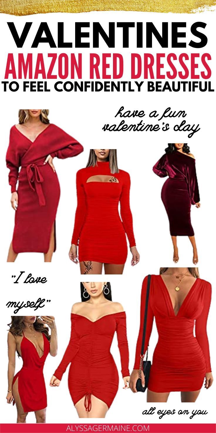 25 Amazon Valentines Day Red Dresses Perfect for Dinner Night