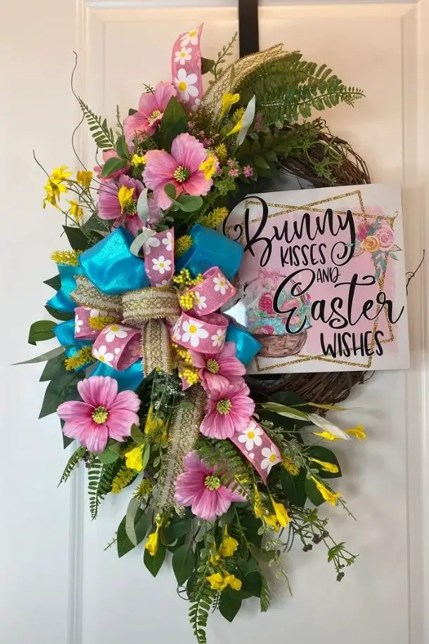57 Best Pastel Dream Easter Spring Wreaths For Front Door 29 Easter Wreath Easter and Spring Wreath