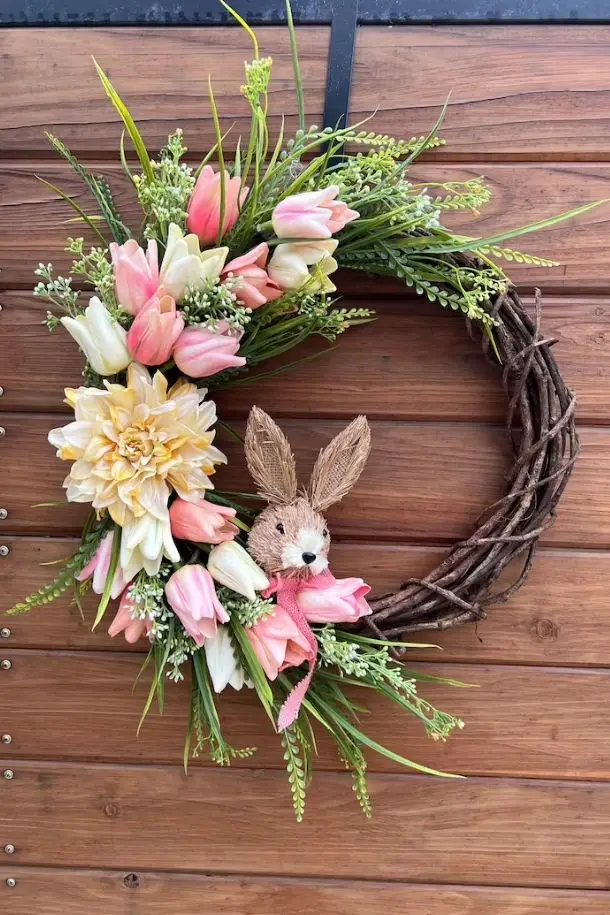 57 Best Pastel Dream Easter Spring Wreaths For Front Door 28 Easter wreath. Spring wreath. Baby shower wreath