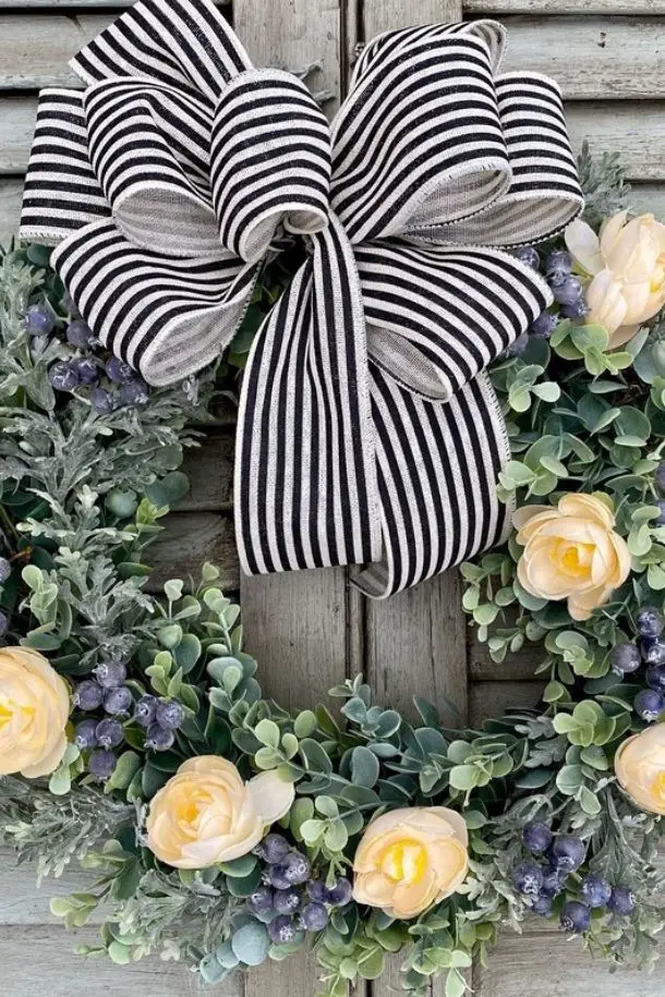 57 Best Pastel Dream Easter Spring Wreaths For Front Door 30 Spring Summer Wreath Farmhouse Wreath for Door Easter Mothers Day Housewarming Gift Ideas Rustic Wreath with Berries