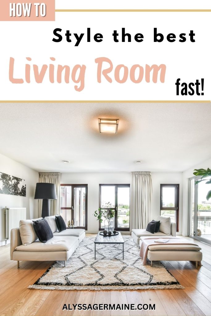 How To Style A Small Living Room 1 style living room alyssagermaine.com