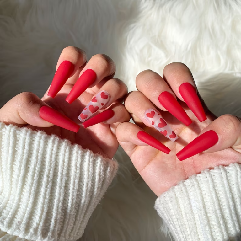 50 Insane Valentines Nails Designs To Feel Love Vibes 10 50 Insane Valentines Nails Designs To Feel Love Vibes
