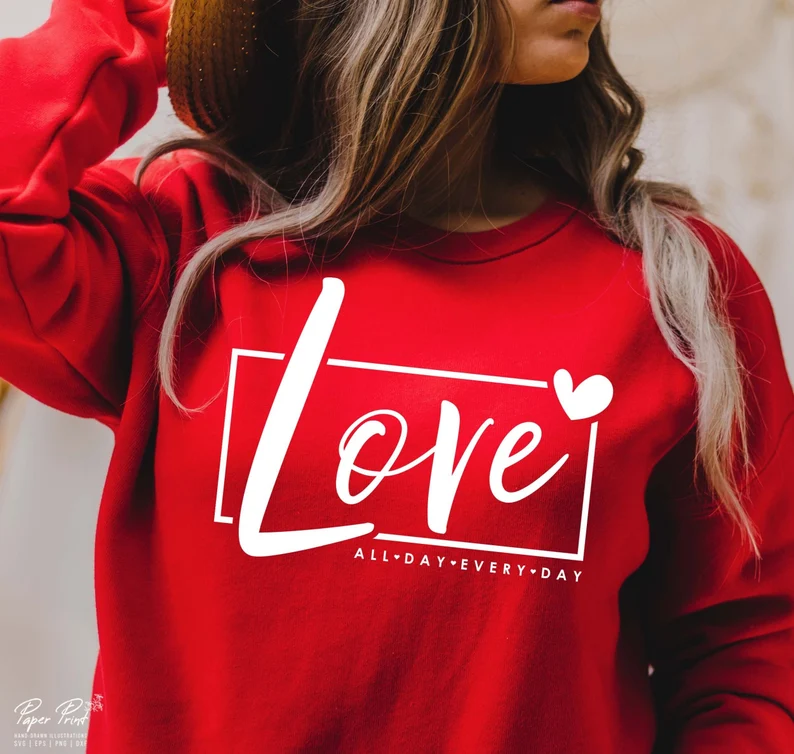 51 Cute Women's Valentines Day Sweatshirts To Look Full of Love 59 image 12