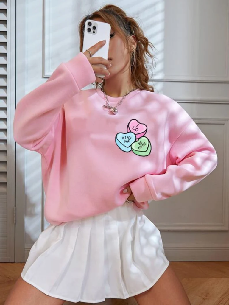51 Cute Women's Valentines Day Sweatshirts To Look Full of Love 70 image 25