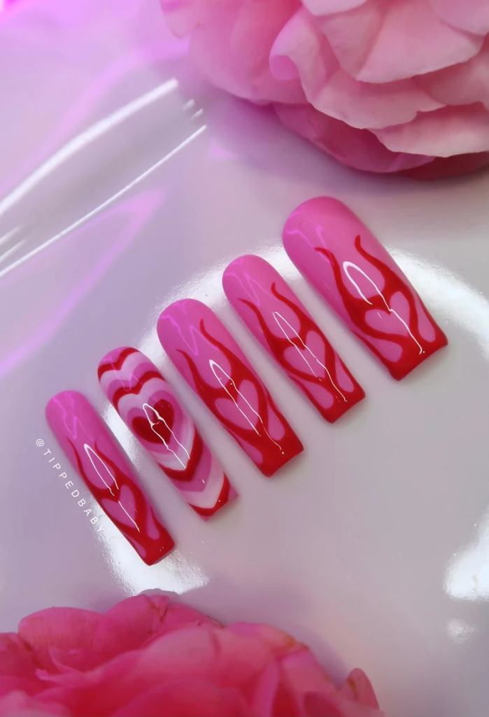 35 Beautiful Heart Nail Designs To Spread Your Love 2 image 287