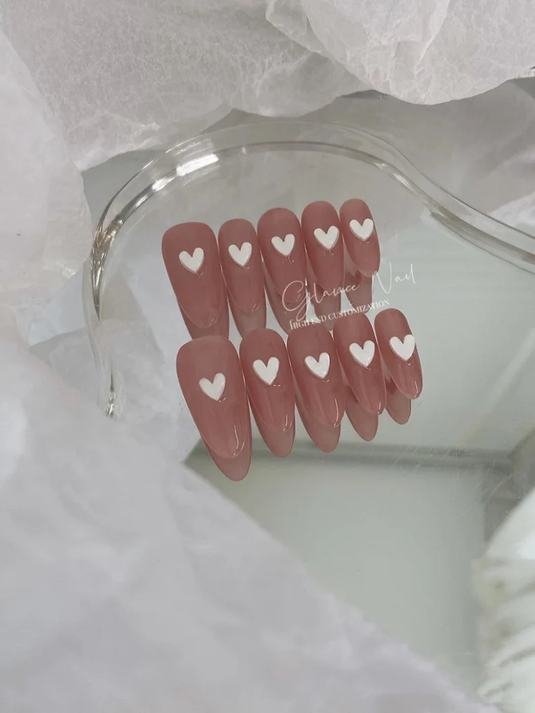 35 Beautiful Heart Nail Designs To Spread Your Love 3 image 288