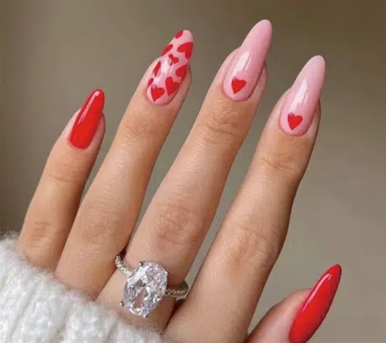 35 Beautiful Heart Nail Designs To Spread Your Love 18 image 41