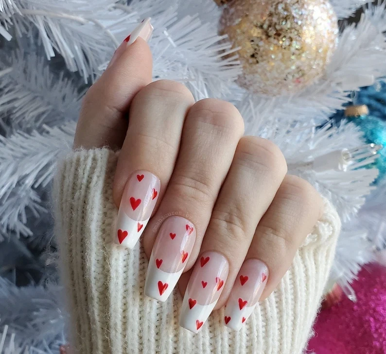 35 Beautiful Heart Nail Designs To Spread Your Love 21 image 44