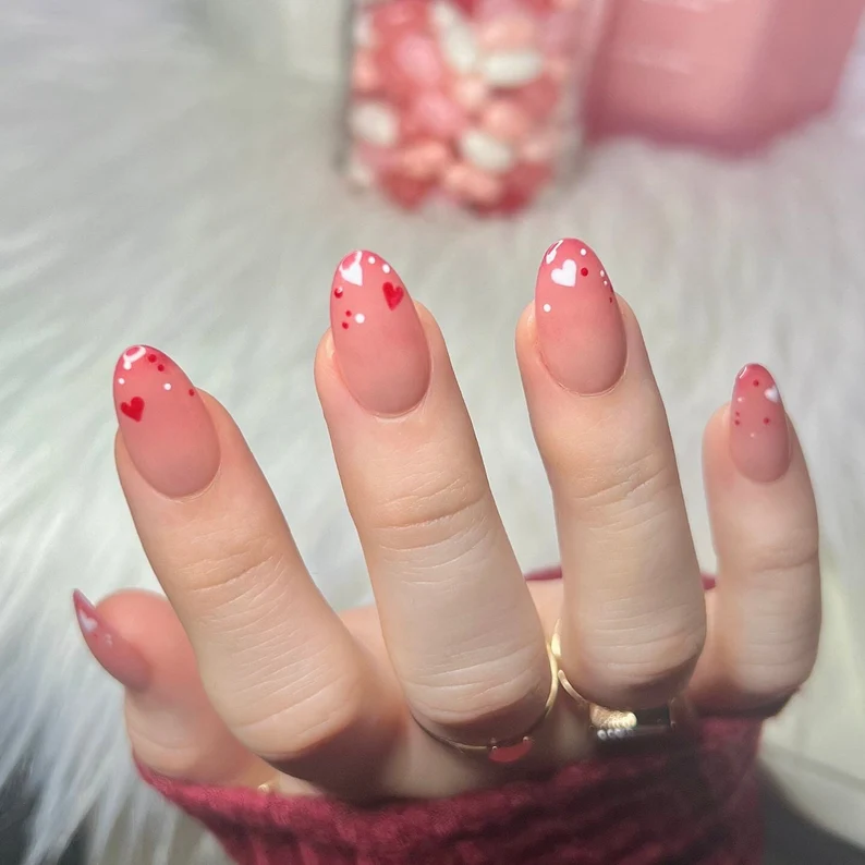 35 Beautiful Heart Nail Designs To Spread Your Love 22 image 45