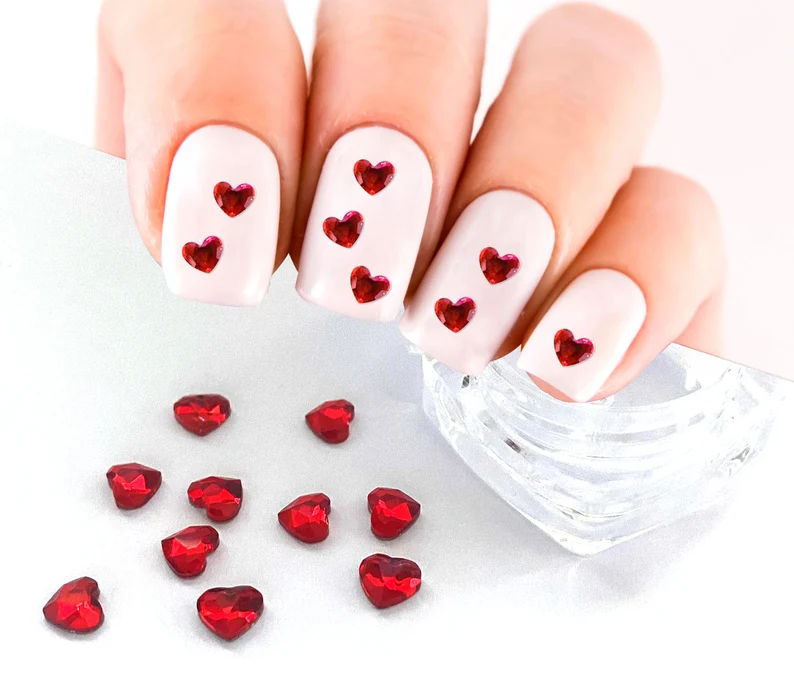 35 Beautiful Heart Nail Designs To Spread Your Love 23 image 46