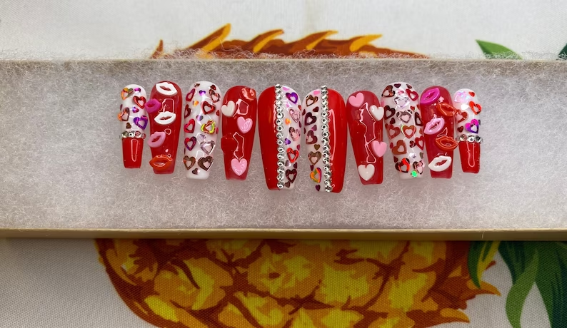 35 Beautiful Heart Nail Designs To Spread Your Love 25 image 49