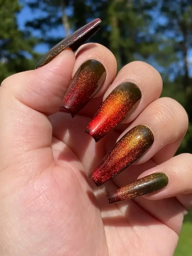 Burnt Orange Nails 20