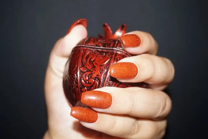 Burnt Orange Nails 22