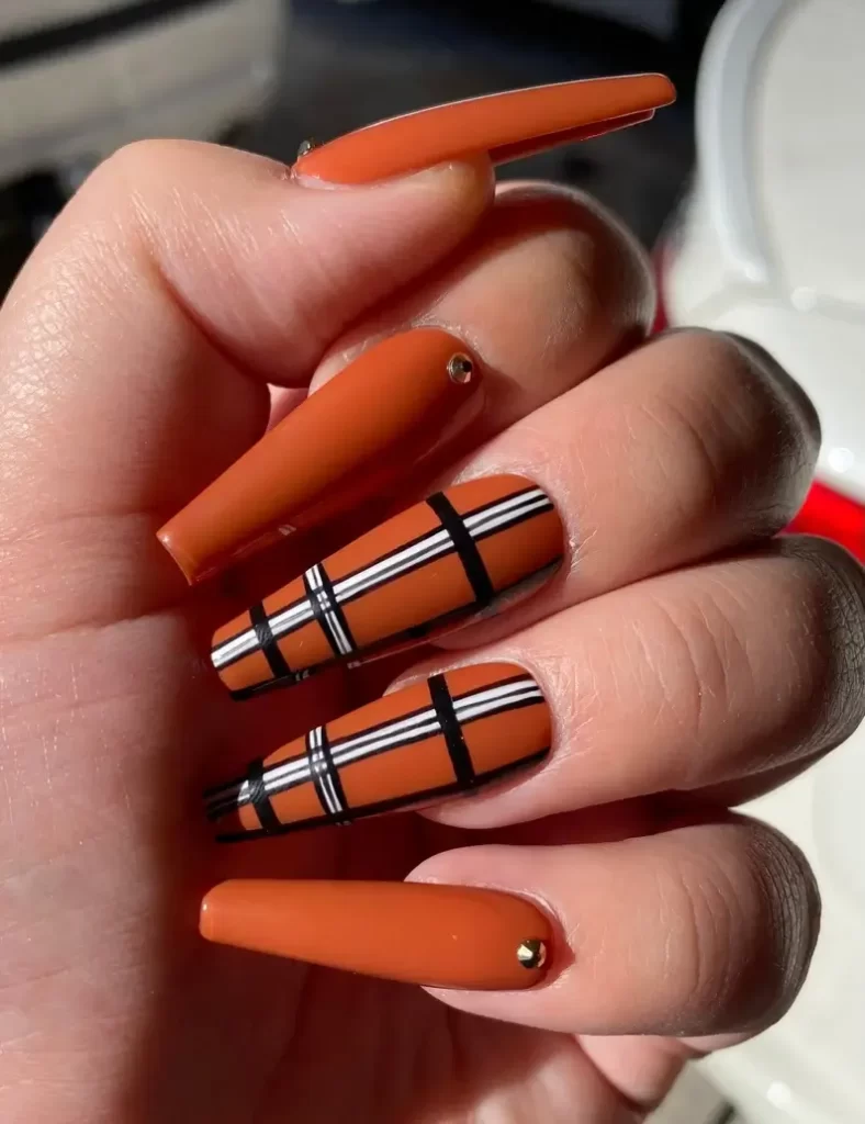 Burnt Orange Nails 27