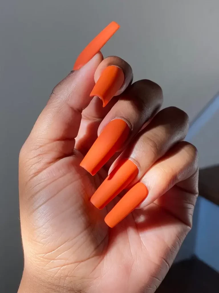 Burnt Orange Nails 3