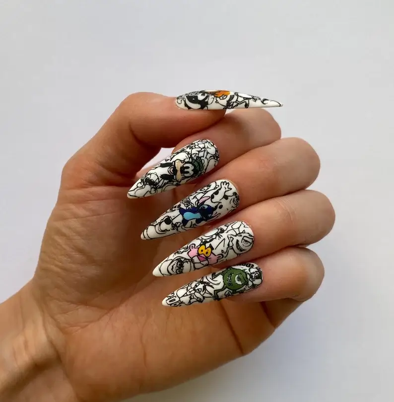 50 Enchanting Disney Nails: Unlocking the Magic on Your Fingertips 30 disney nails 15