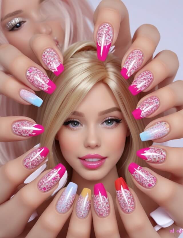 barbie nail art 0 1