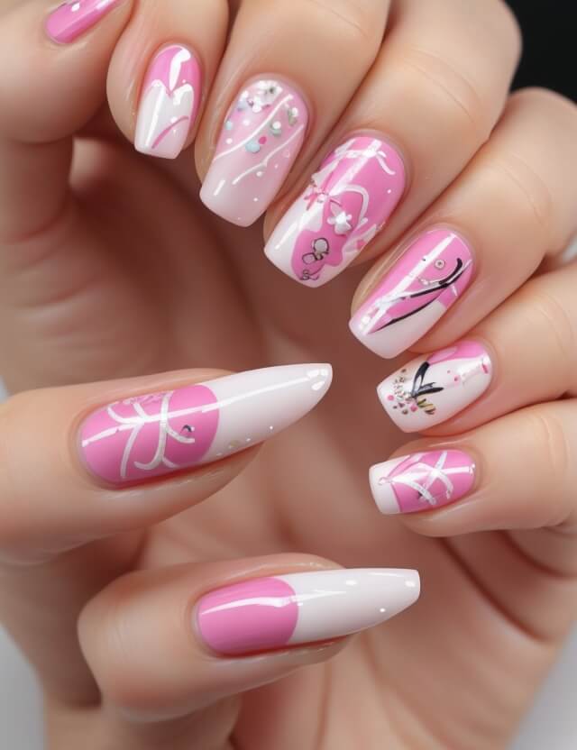 barbie nails 111